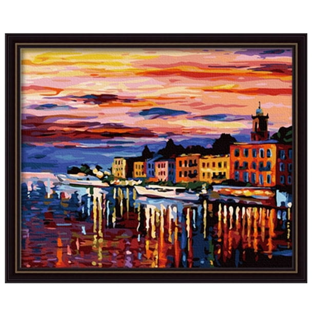 Paint by Numbers for Adults Finished Product 20x16 can be Used for Home Decoration. The most favorite beautiful world pattern for oil painting lovers